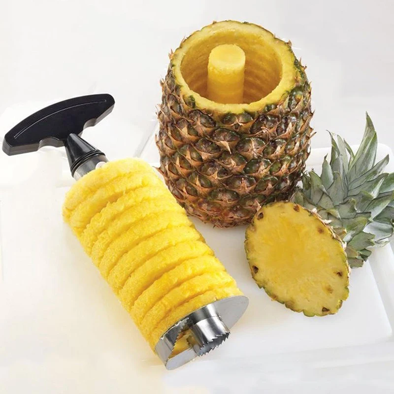 Pineapple Corer Slicer - 1 قطعة قطاعة الأناناس مقشرة الفولاذ