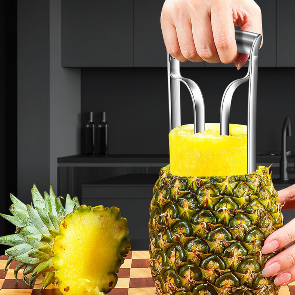 Pineapple Corer Slicer - قطاعة أناناس فعالة من الفولاذ المقاوم