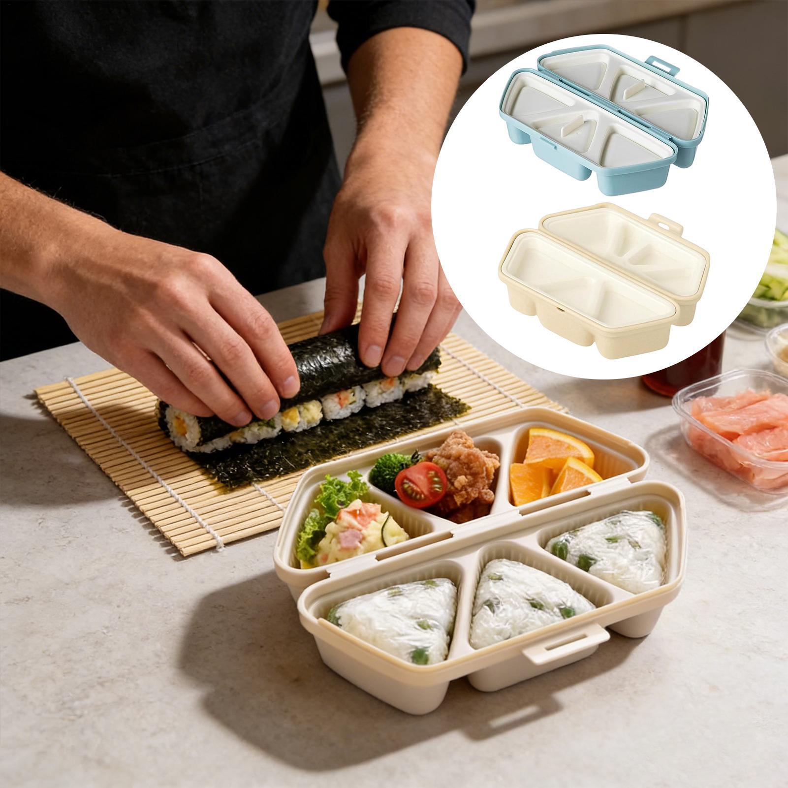 Meal Prep With Rice - صانع قوالب السوشي 6 تجويف مثلث