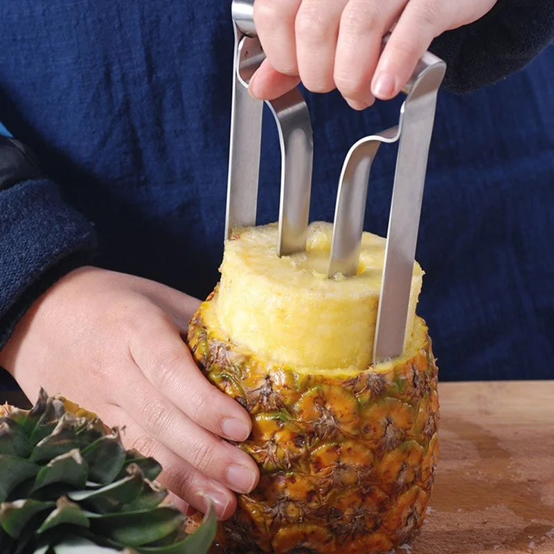 قطاعة أناناس من الفولاذ المقاو - مراجعة Pineapple Corer Slicer وسعره