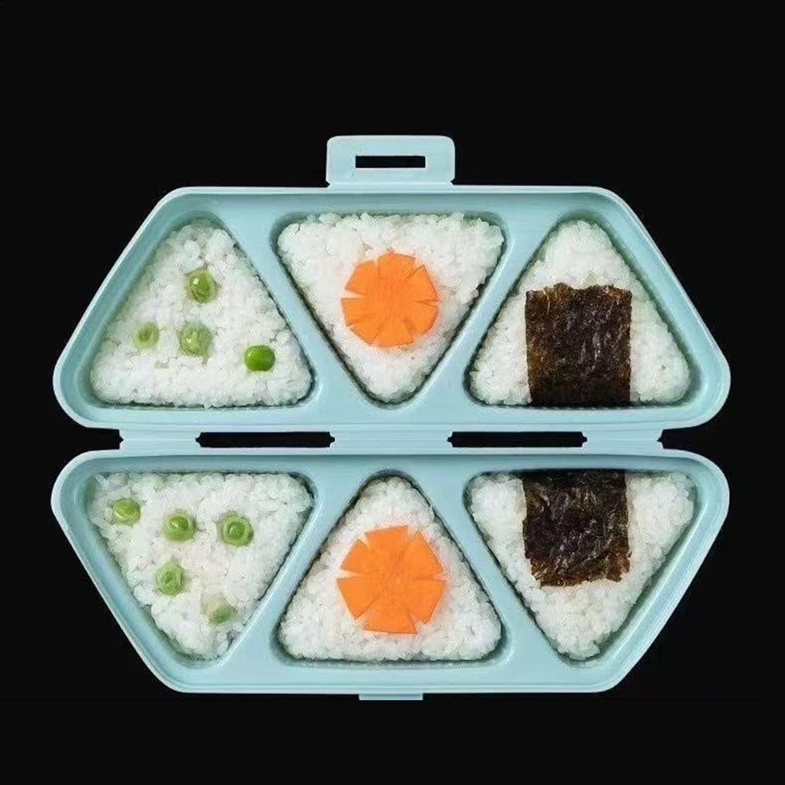 صانع قوالب السوشي 6 تجويف مثلث - مراجعة Meal Prep With Rice وسعره