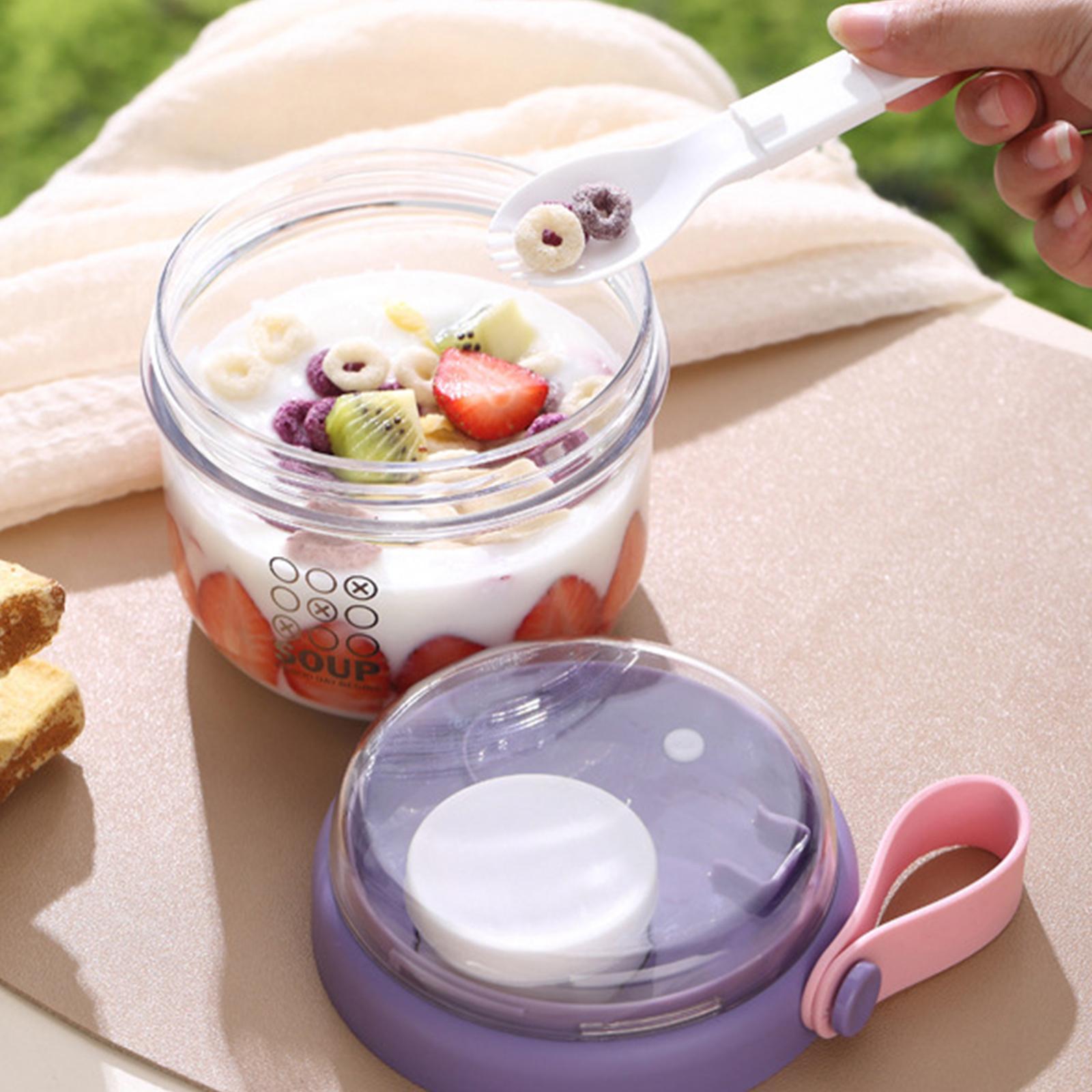 أكواب سلطة محكمة الإغلاق، حاوي - مراجعة Meal Prep Overnight Oats وسعره