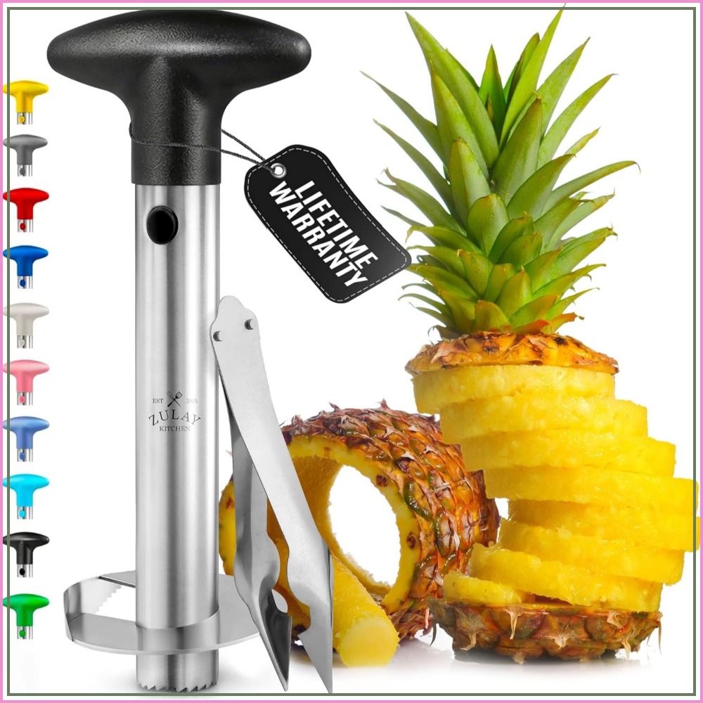 أداة تقطيع الأناناس من الفولاذ - مراجعة Pineapple Corer Slicer وسعره