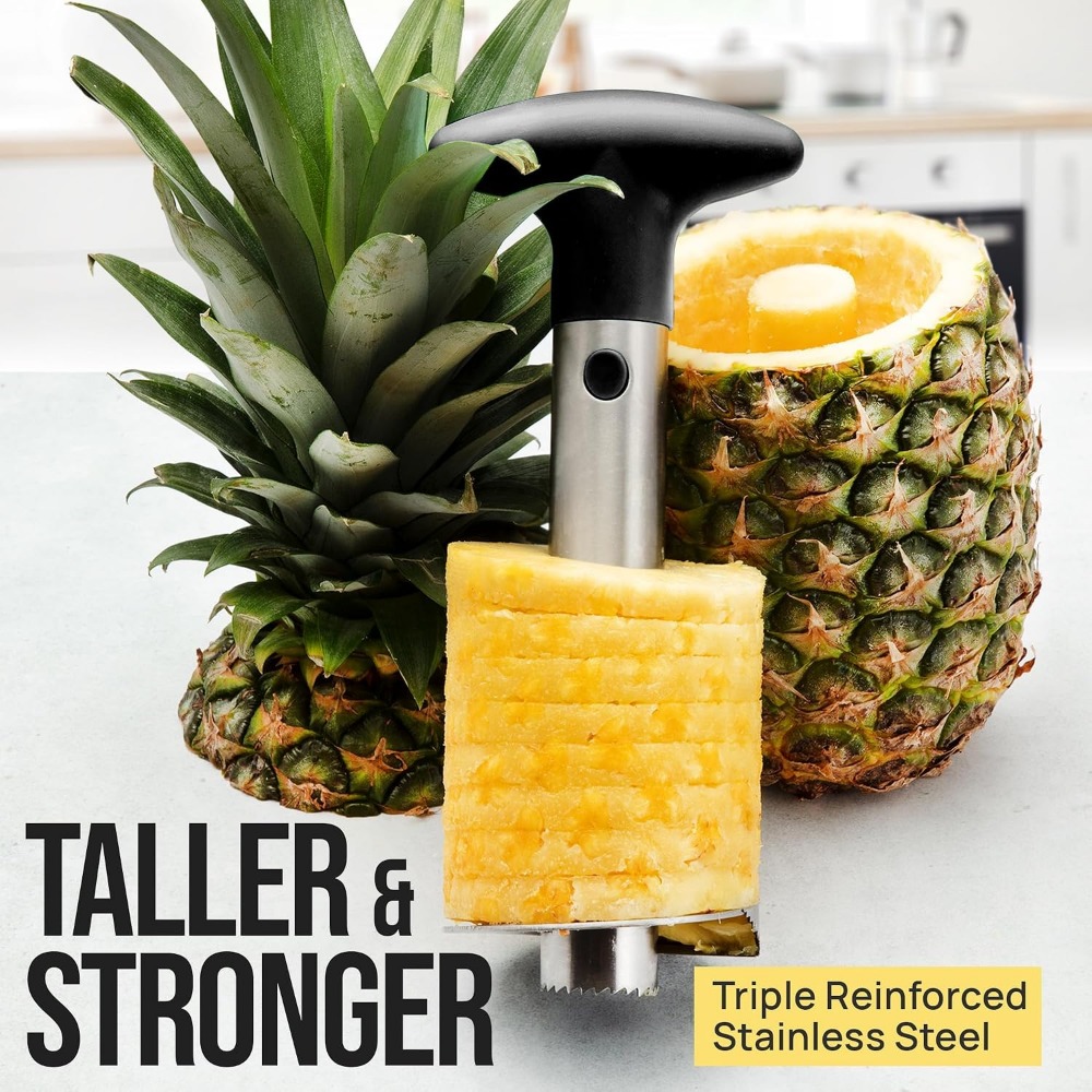 أداة تقطيع الأناناس من الفولاذ - مراجعة Pineapple Corer Slicer وسعره